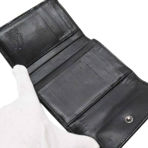 Burberry Nova Check Bifold Wallet Nylon Leather Black - Picture 10 of 10